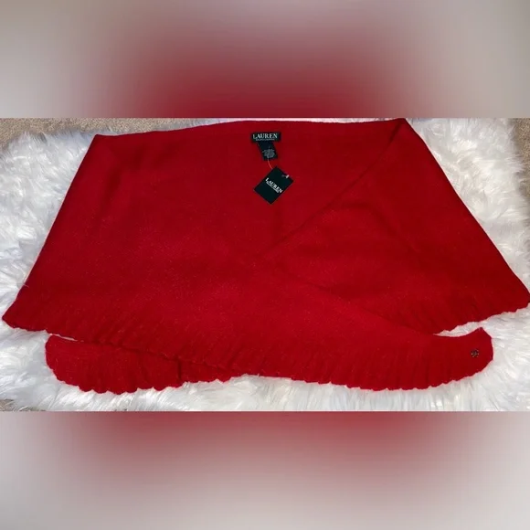 LAUREN Ralph Lauren wool scarf shawl wrap - Picture 1 of 3